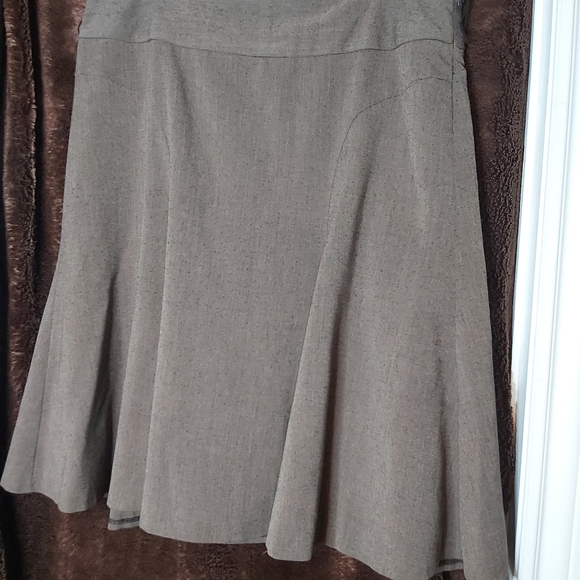 Bandolino stretch skirt - Brown - side zipper - Picture 3 of 6